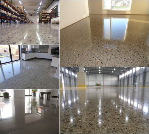 Полированный бетонный пол